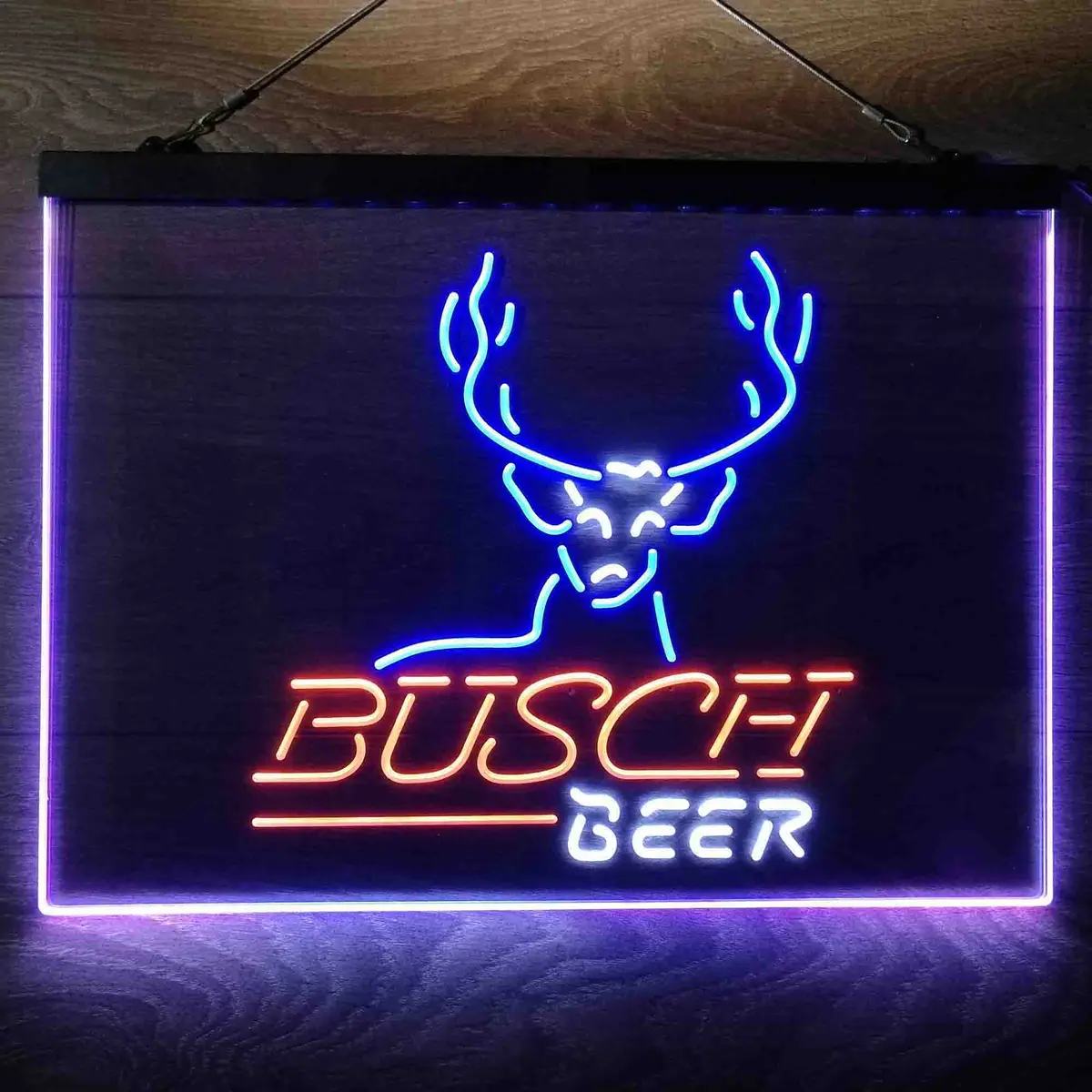 Busch Beer Cabin Deer Hunt Neon-Like Led Sign 24