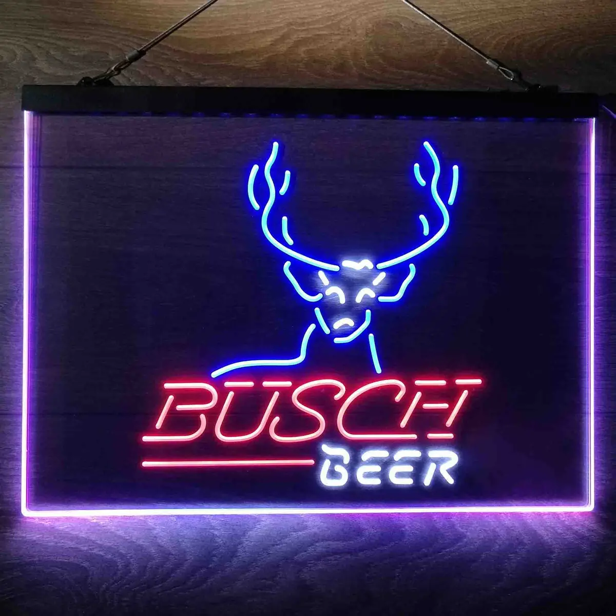 Busch Beer Cabin Deer Hunt Neon-Like Led Sign 20