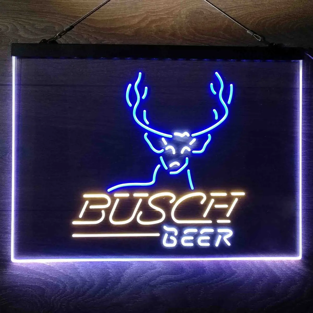 Busch Beer Cabin Deer Hunt Neon-Like Led Sign 22