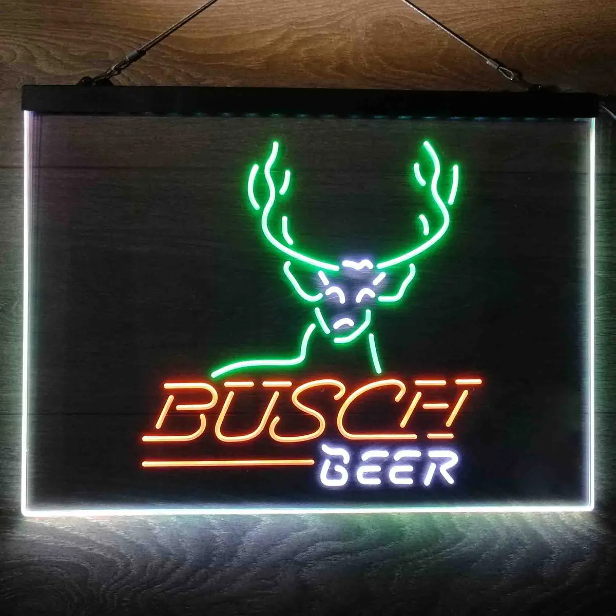 Busch Beer Cabin Deer Hunt Neon-Like Led Sign 14