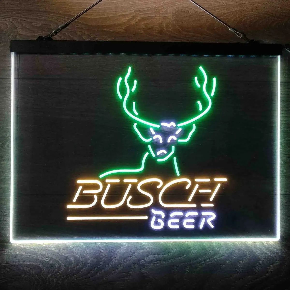 Busch Beer Cabin Deer Hunt Neon-Like Led Sign 23