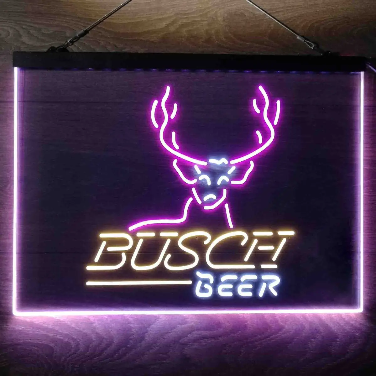 Busch Beer Cabin Deer Hunt Neon-Like Led Sign 17