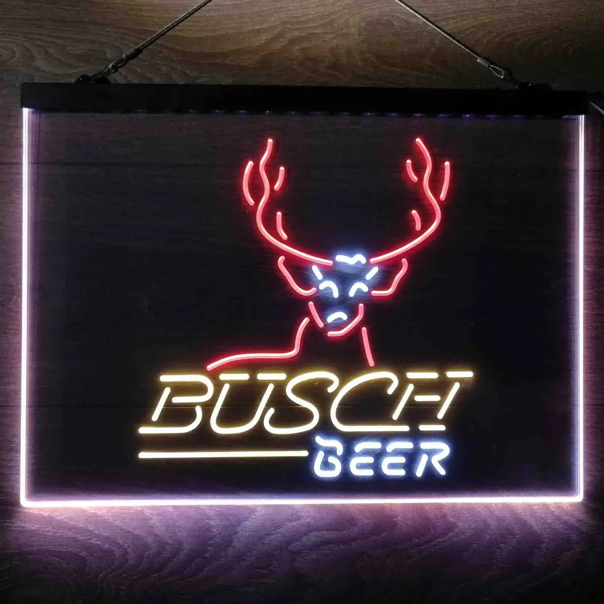 Busch Beer Cabin Deer Hunt Neon-Like Led Sign 26