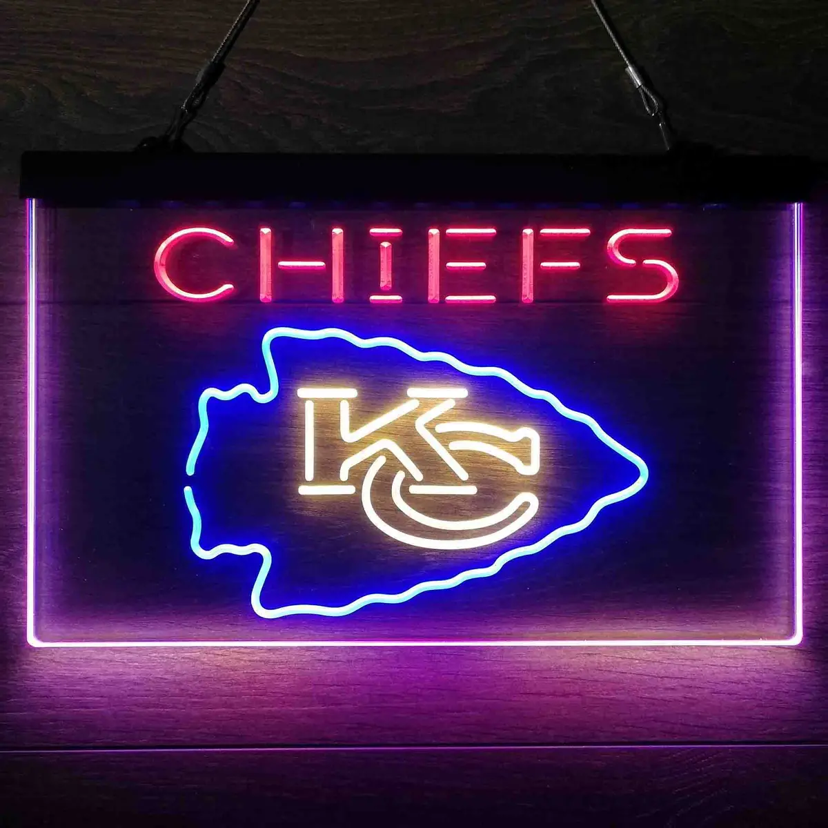 Kansas City Chiefs Dual-Color LED Neon Bar Sign - Image 22
