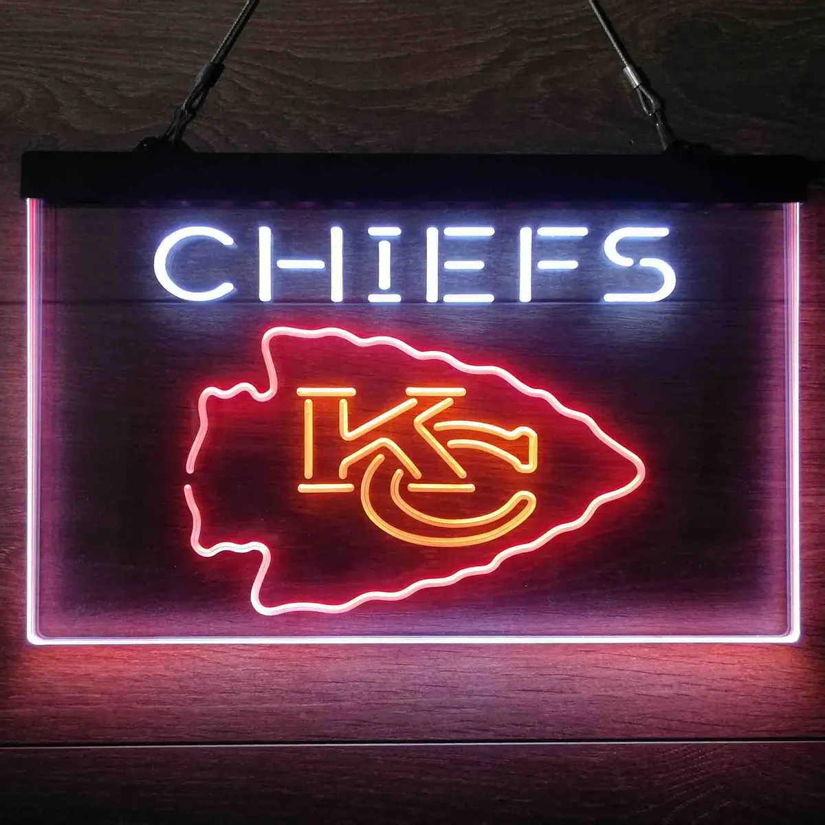 Kansas City Chiefs Dual-Color LED Neon Bar Sign - Image 21