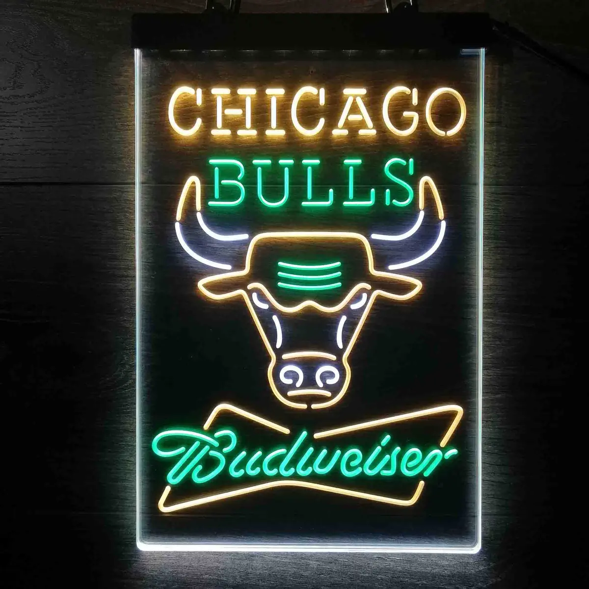 Chicago Bulls Nba Budweiser Neon Led Sign 3 Colors 1