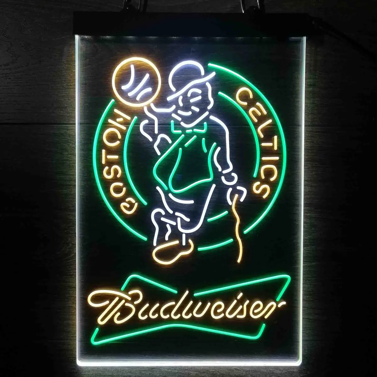 Boston Celtics Nba Budweiser Neon Led Sign 3 Colors 1