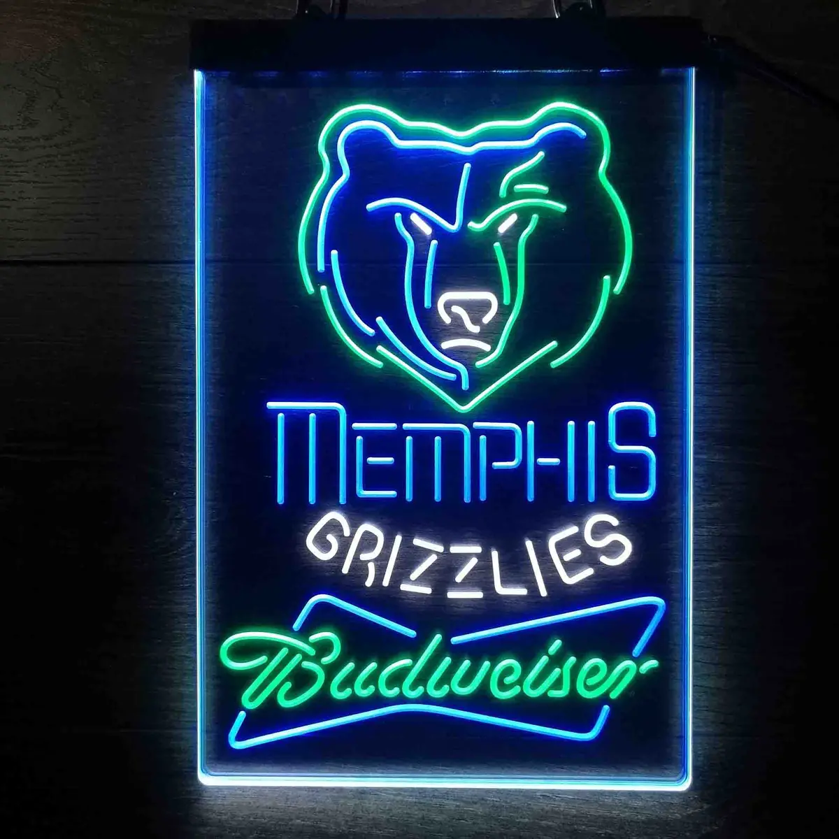 Memphis Grizzlies Nba Budweiser Neon Led Sign 3 Colors 1