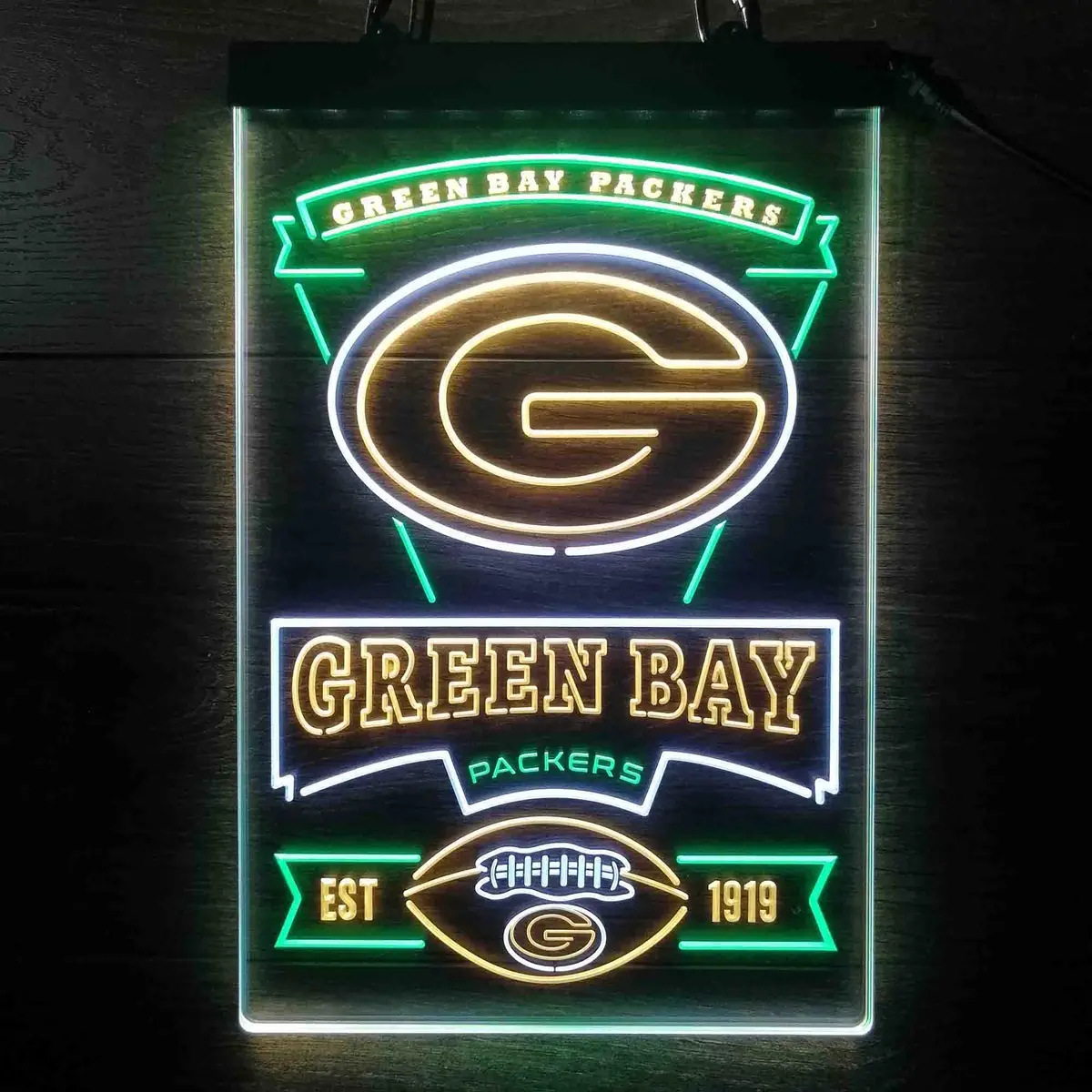 Green Bay Packers Neon Led Sign 3 Colors 1