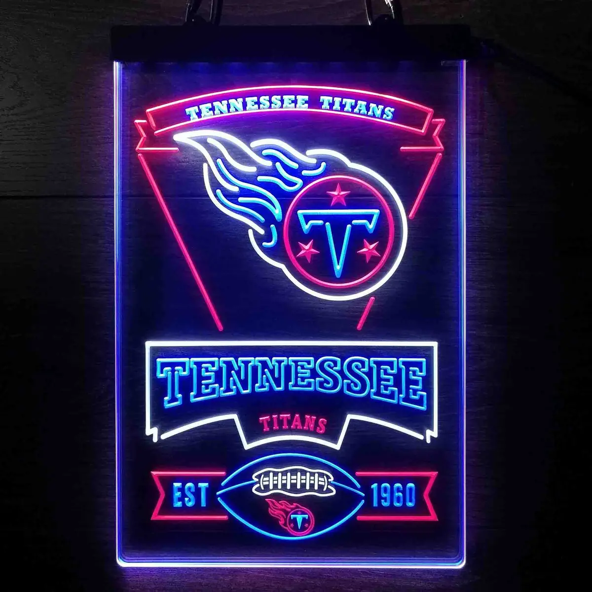 Tennessee Titans Neon Led Sign 3 Colors 1