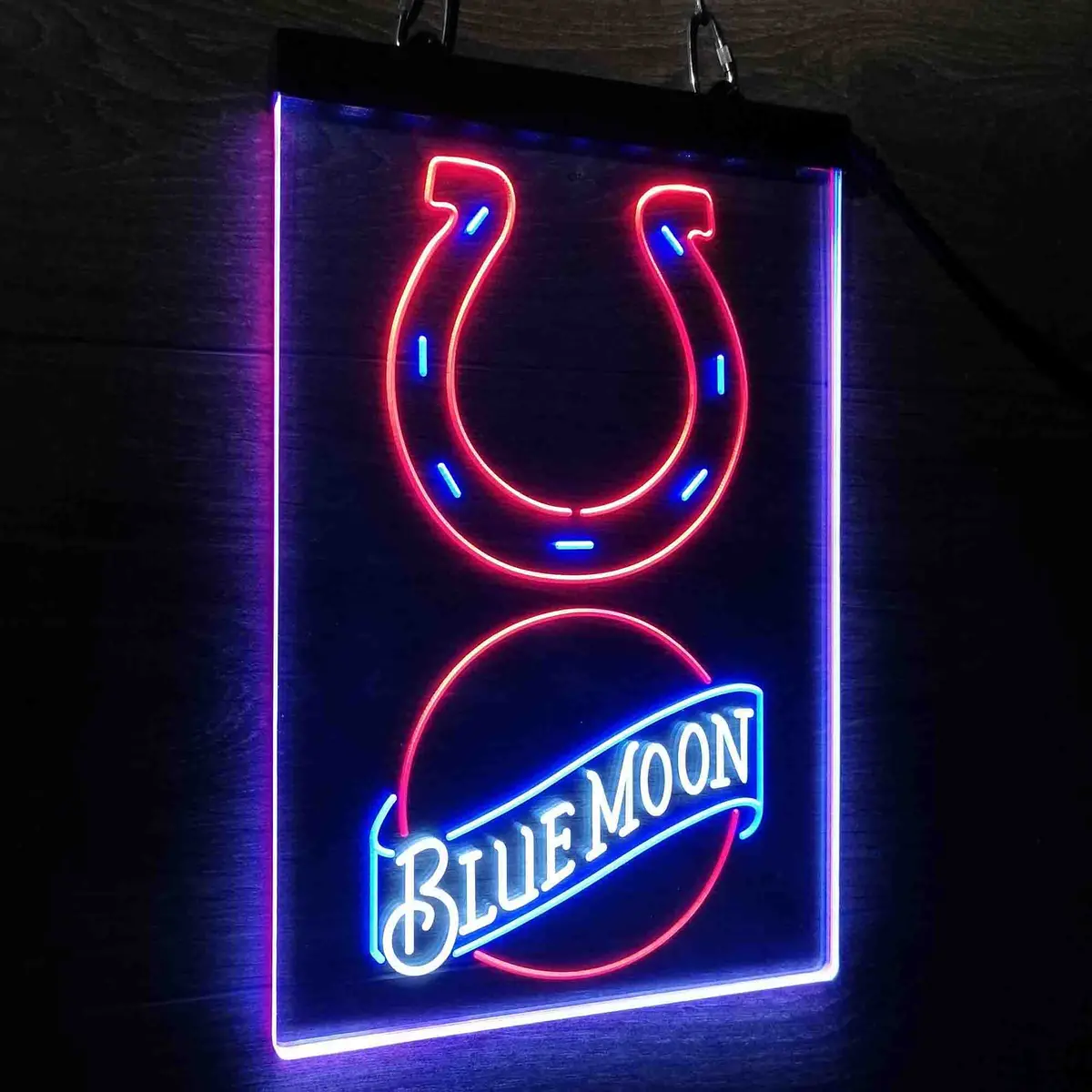 Blue Moon Bar Indianapolis Colts Est. 1953 Neon Led Sign 3 Colors 1