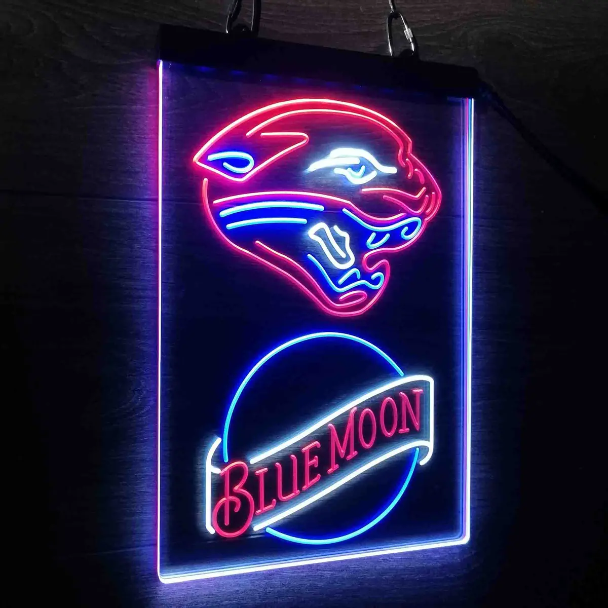 Blue Moon Bar Jacksonville Jaguars Est. 1995 Neon Led Sign 3 Colors 1