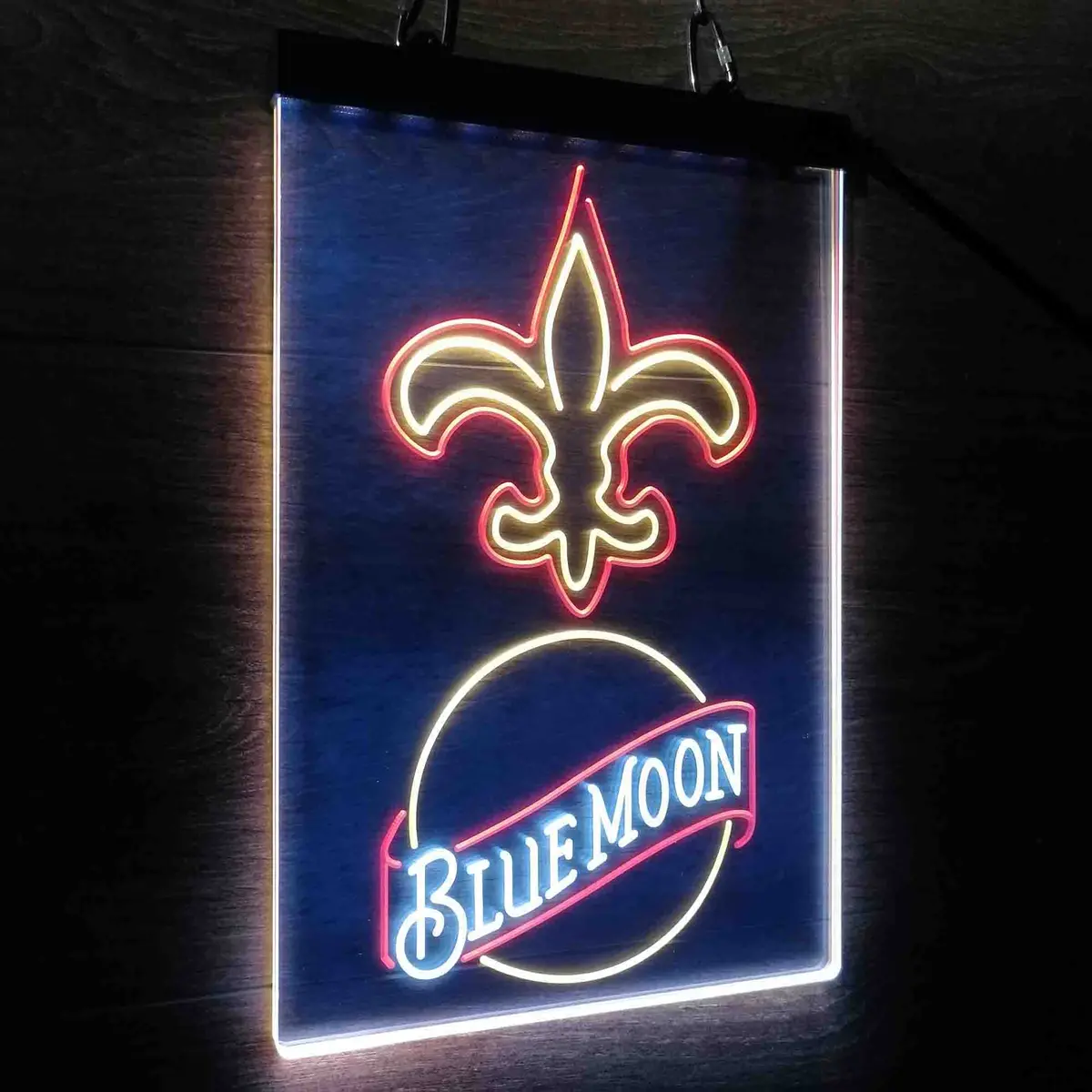 Blue Moon Bar New Orleans Saints Est. 1967 Neon Led Sign 3 Colors 1