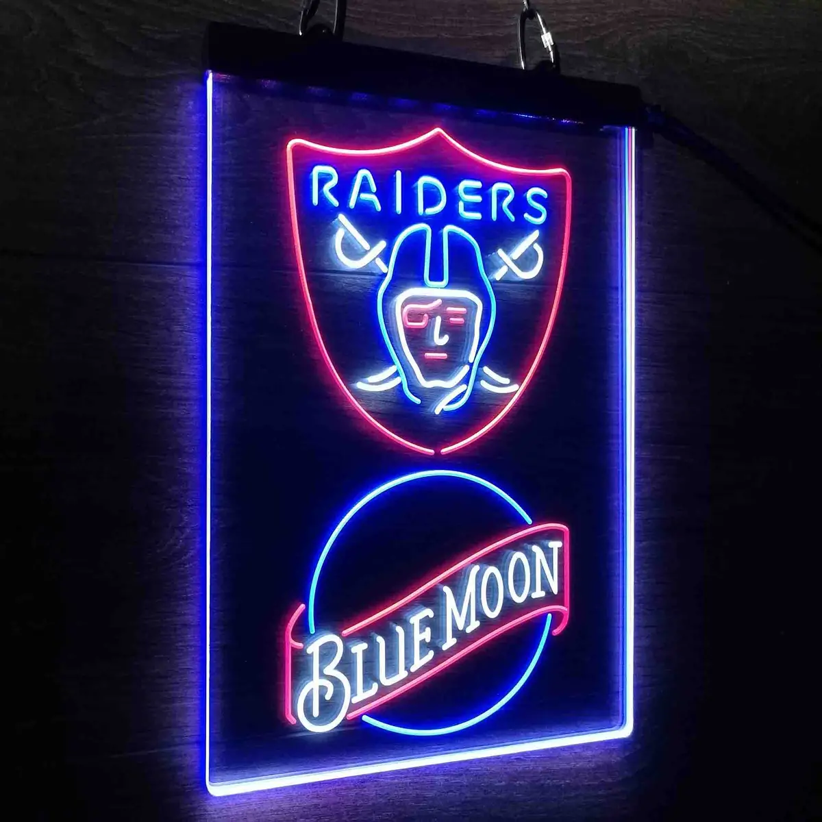 Blue Moon Bar Las Vegas Raiders Neon Led Sign 3 Colors 1
