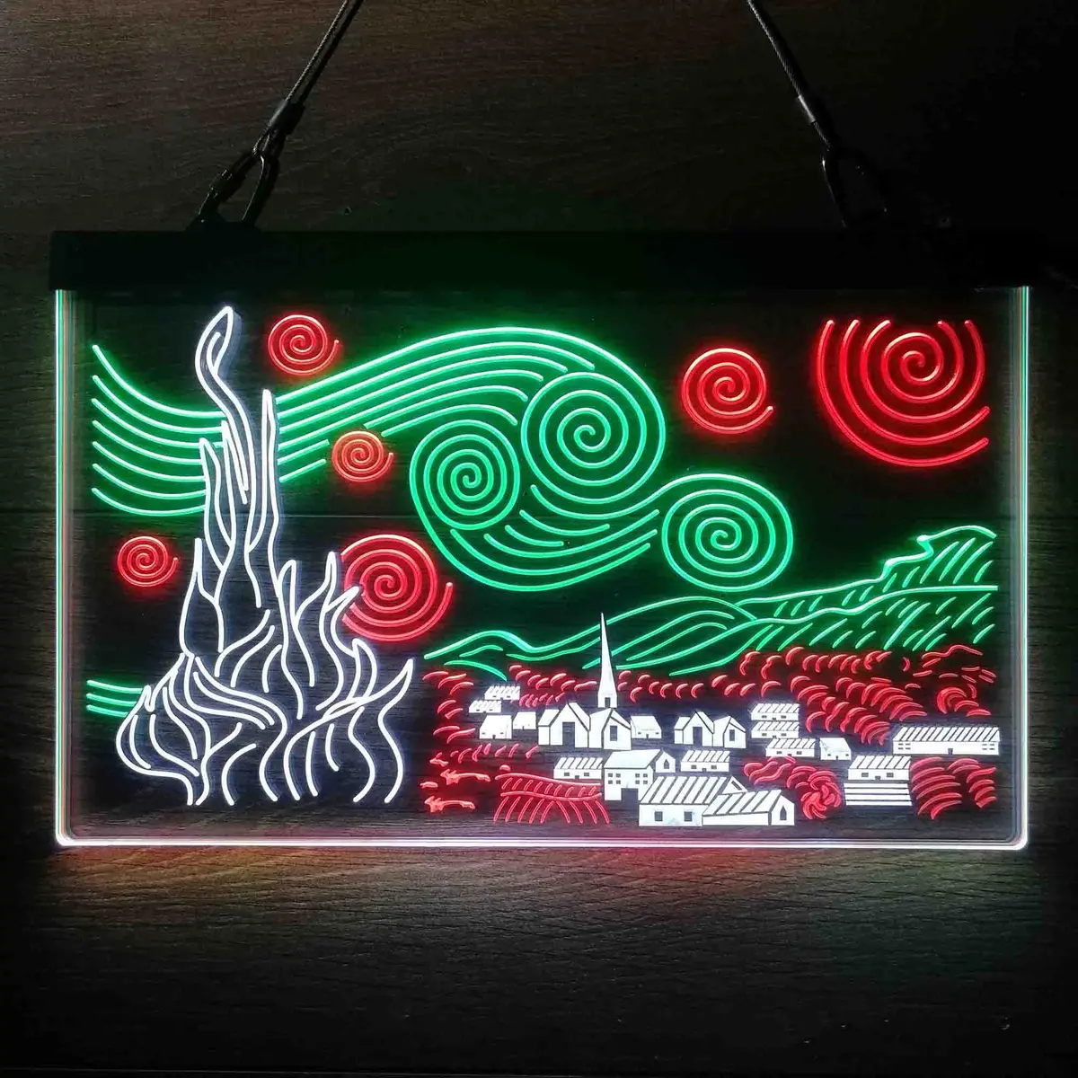 The Starry Night Van Gogh Neon Led Sign 3 Colors 1