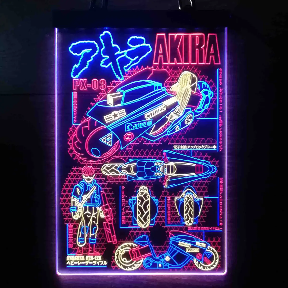Akira Cyberpunk Bike Neon Led Sign 3 Colors 13