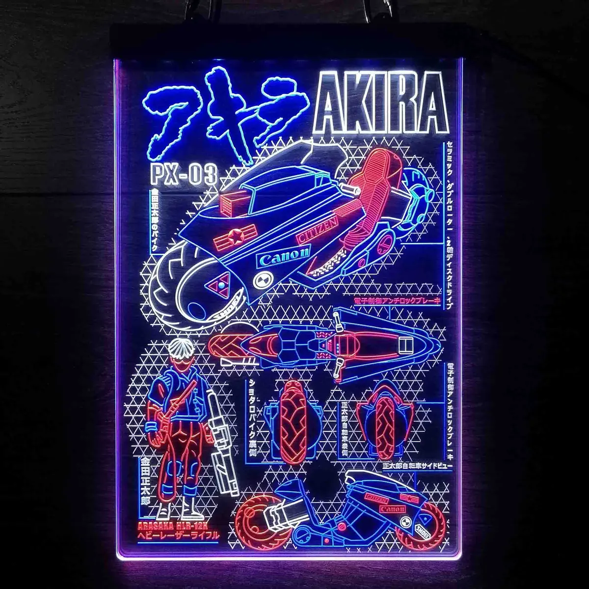 Akira Cyberpunk Bike Neon Led Sign 3 Colors 1