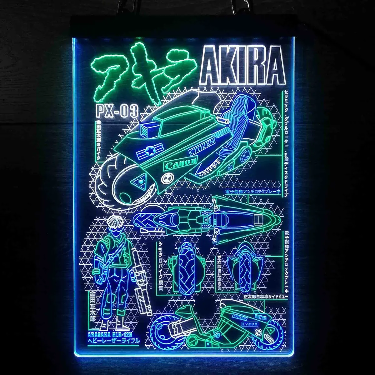 Akira Cyberpunk Bike Neon Led Sign 3 Colors 11