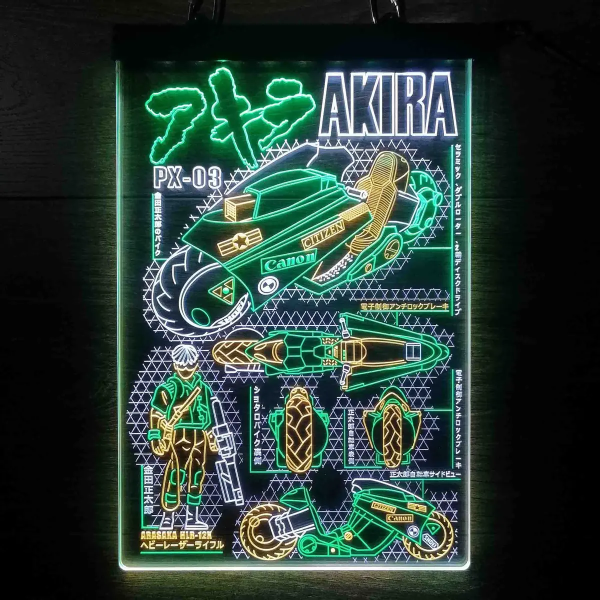Akira Cyberpunk Bike Neon Led Sign 3 Colors 4