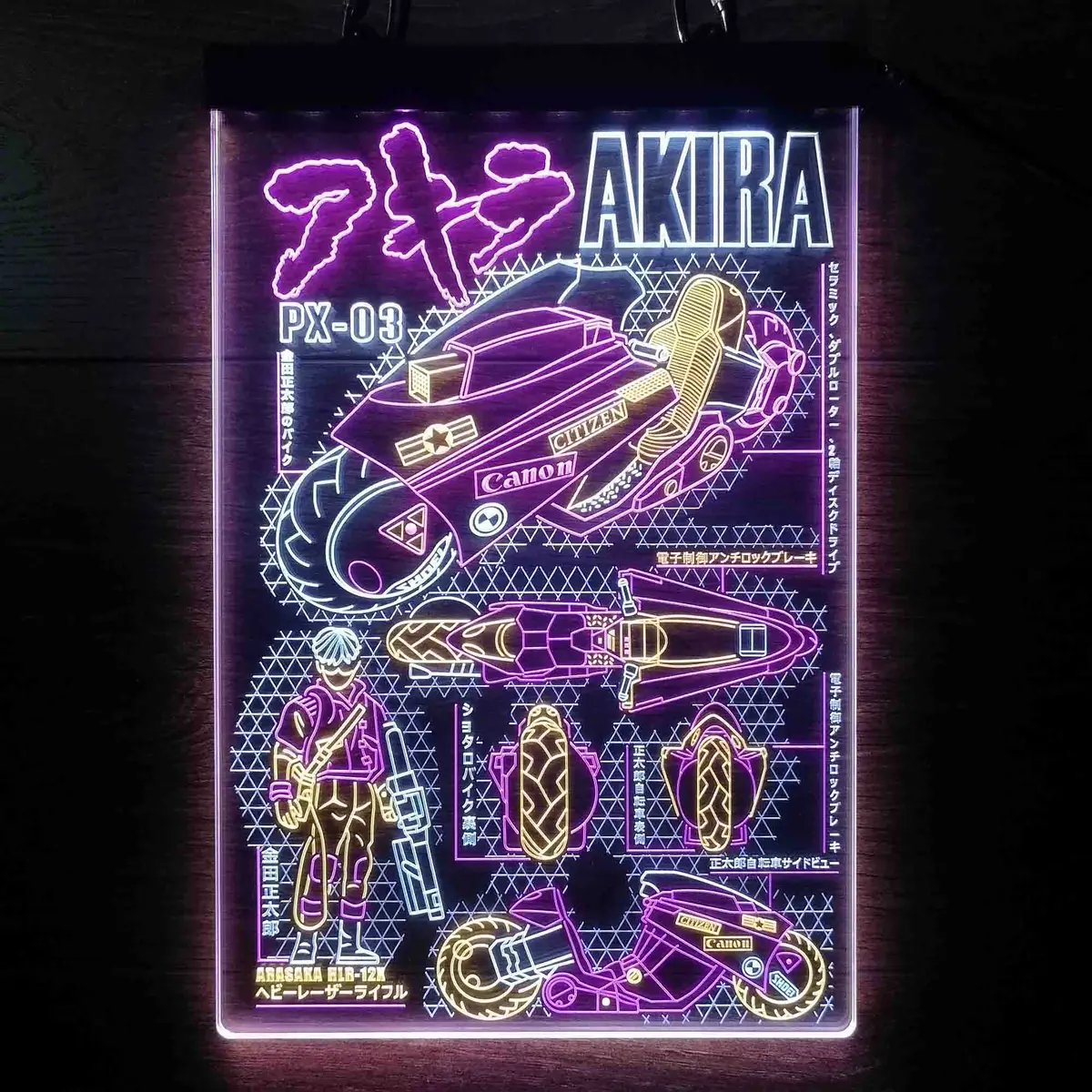 Akira Cyberpunk Bike Neon Led Sign 3 Colors 5