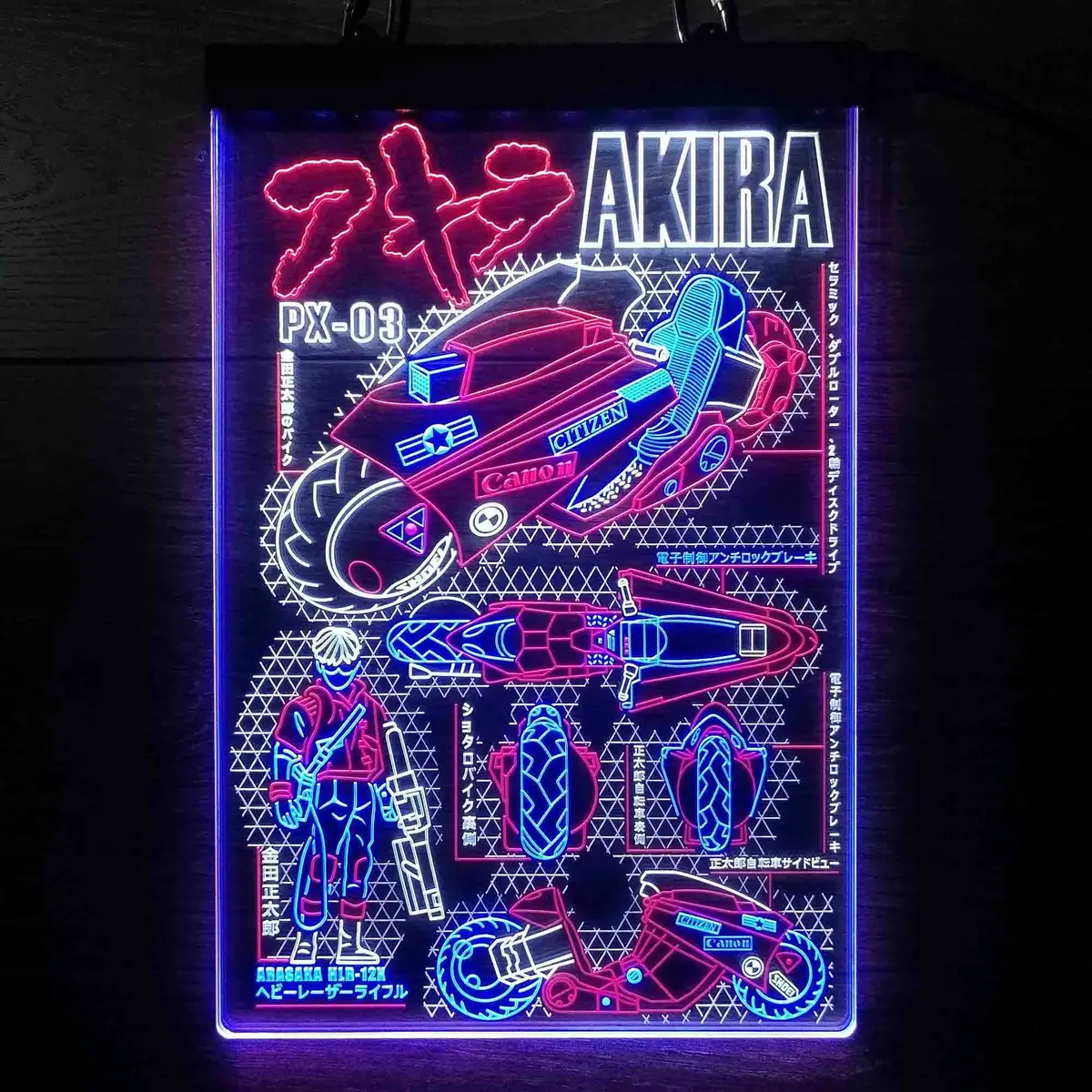 Akira Cyberpunk Bike Neon Led Sign 3 Colors 12