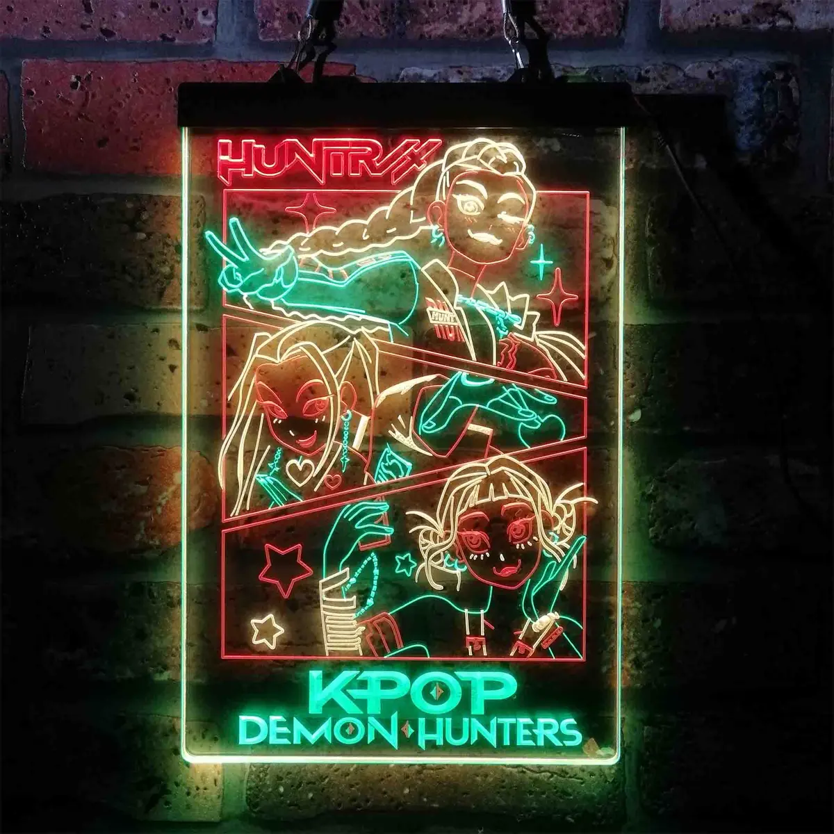 Kpop Demon Hunters Huntrix Neon Led Sign 3 Colors 11