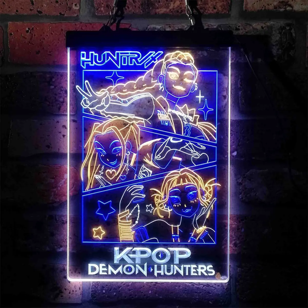 Kpop Demon Hunters Huntrix Neon Led Sign 3 Colors 8