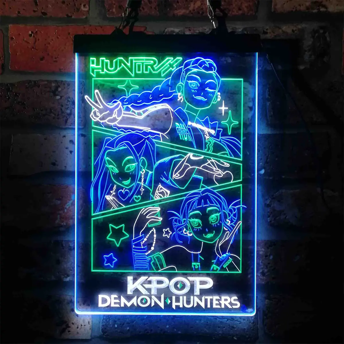 Kpop Demon Hunters Huntrix Neon Led Sign 3 Colors 14