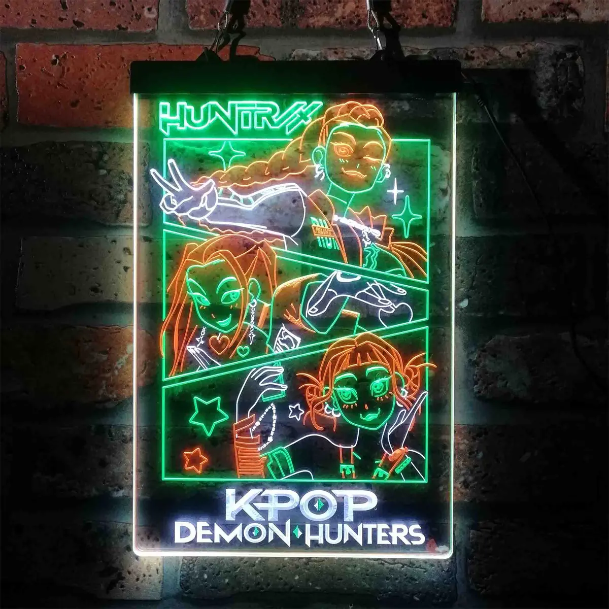 Kpop Demon Hunters Huntrix Neon Led Sign 3 Colors 10