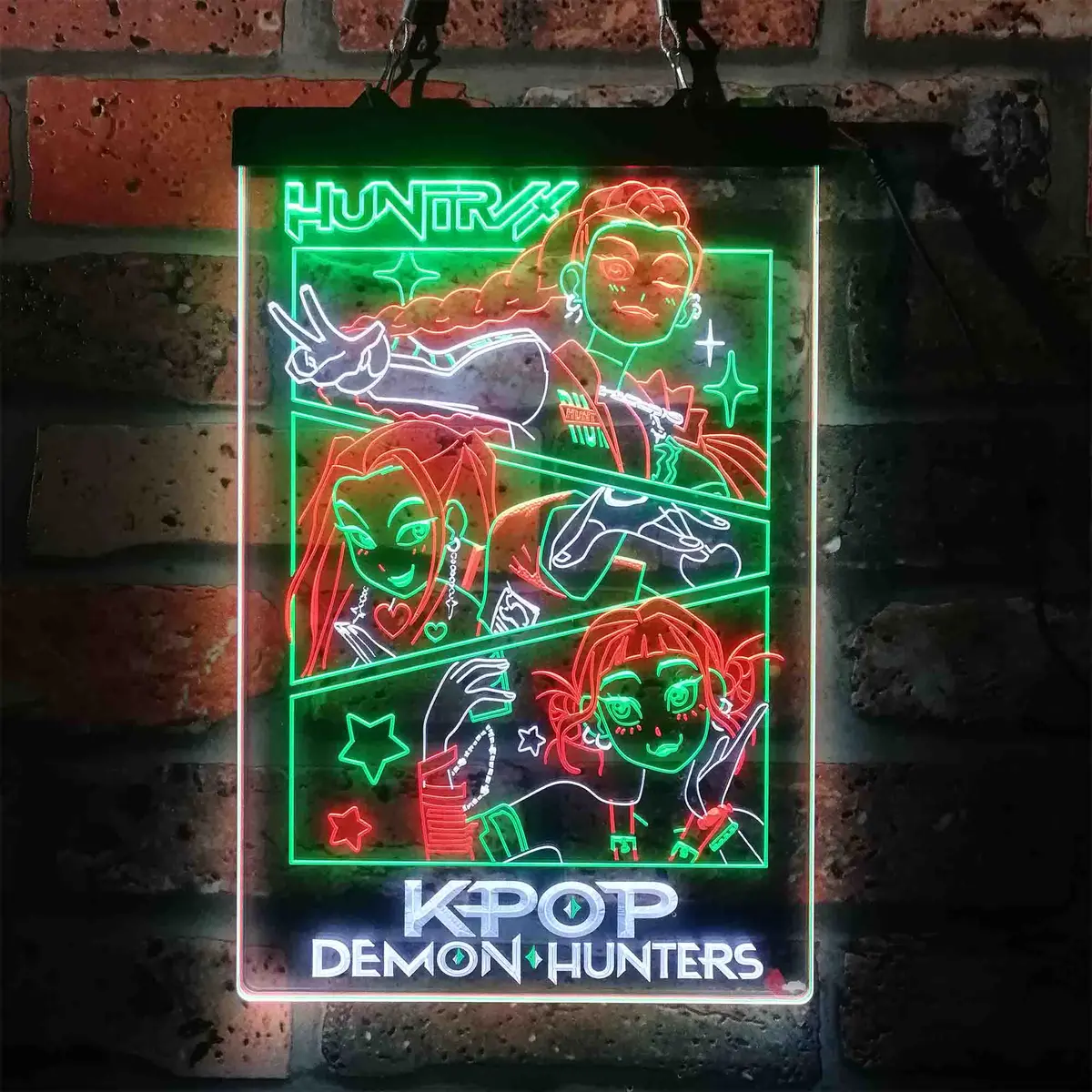 Kpop Demon Hunters Huntrix Neon Led Sign 3 Colors 6