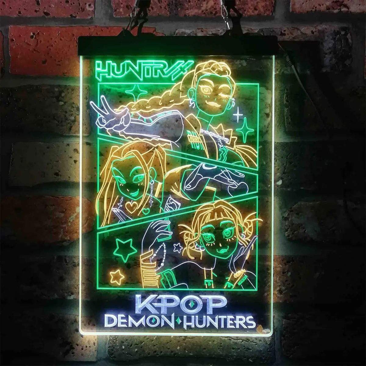 Kpop Demon Hunters Huntrix Neon Led Sign 3 Colors 7