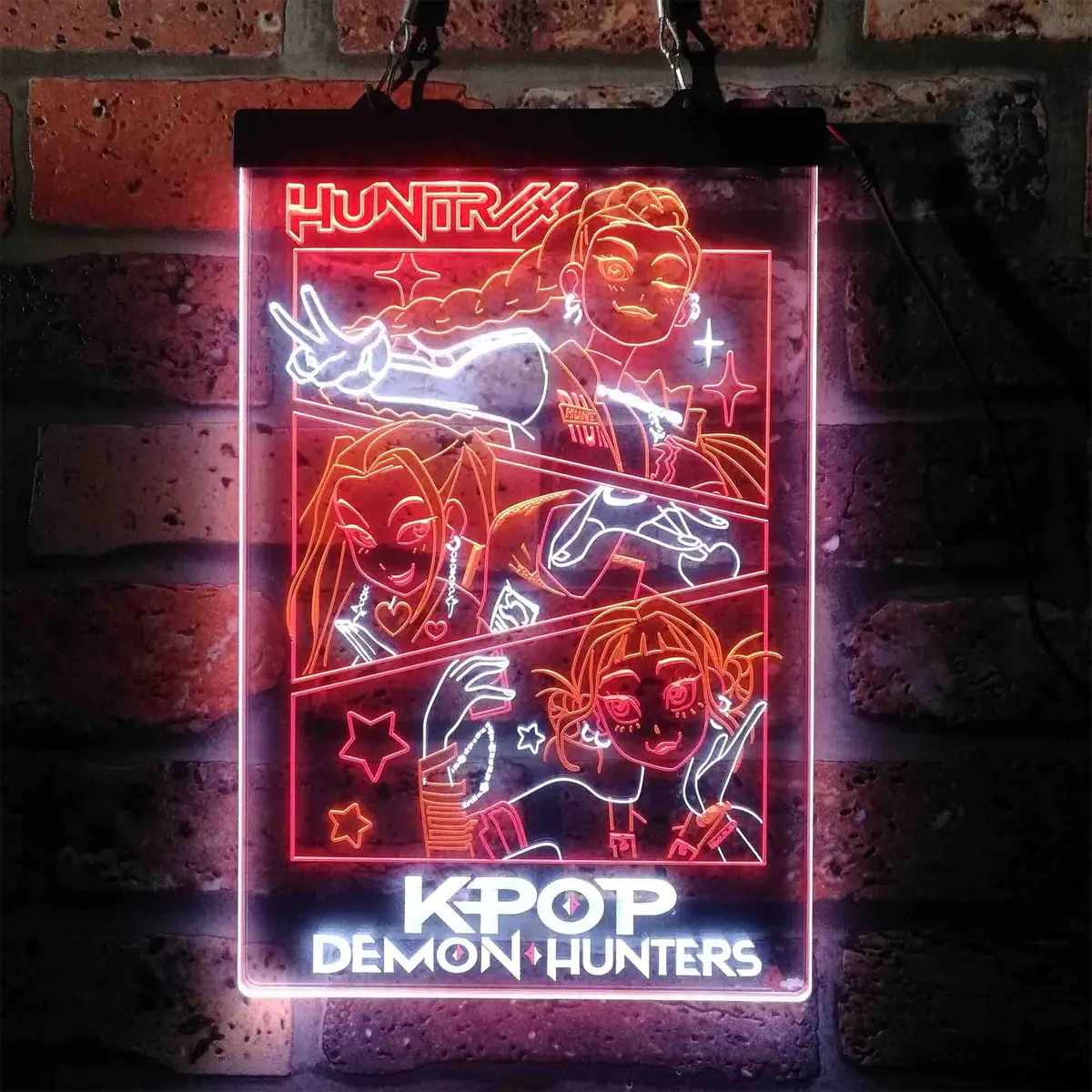 Kpop Demon Hunters Huntrix Neon Led Sign 3 Colors 13