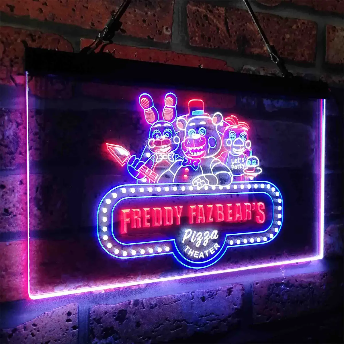 Freddy's Fazbear Five Nights At Freddy's Neon Led Sign 3 Colors 26