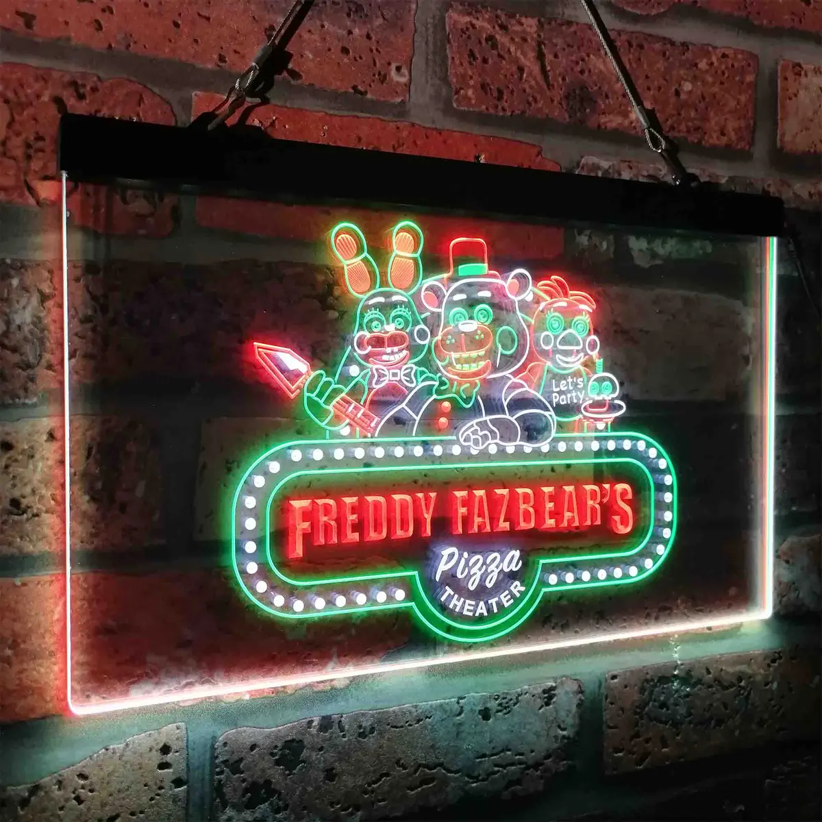 Freddy's Fazbear Five Nights At Freddy's Neon Led Sign 3 Colors 25