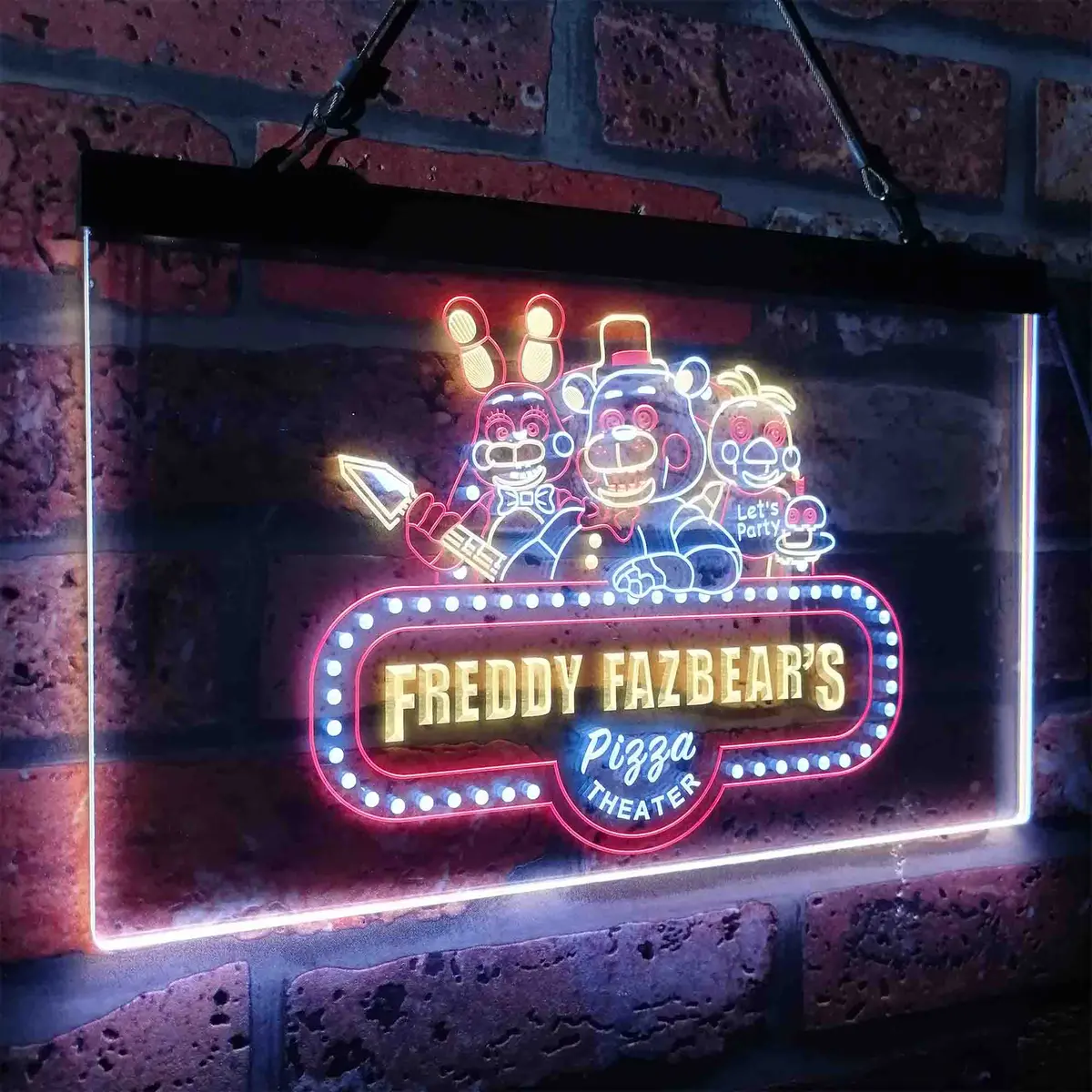 Freddy's Fazbear Five Nights At Freddy's Neon Led Sign 3 Colors 24