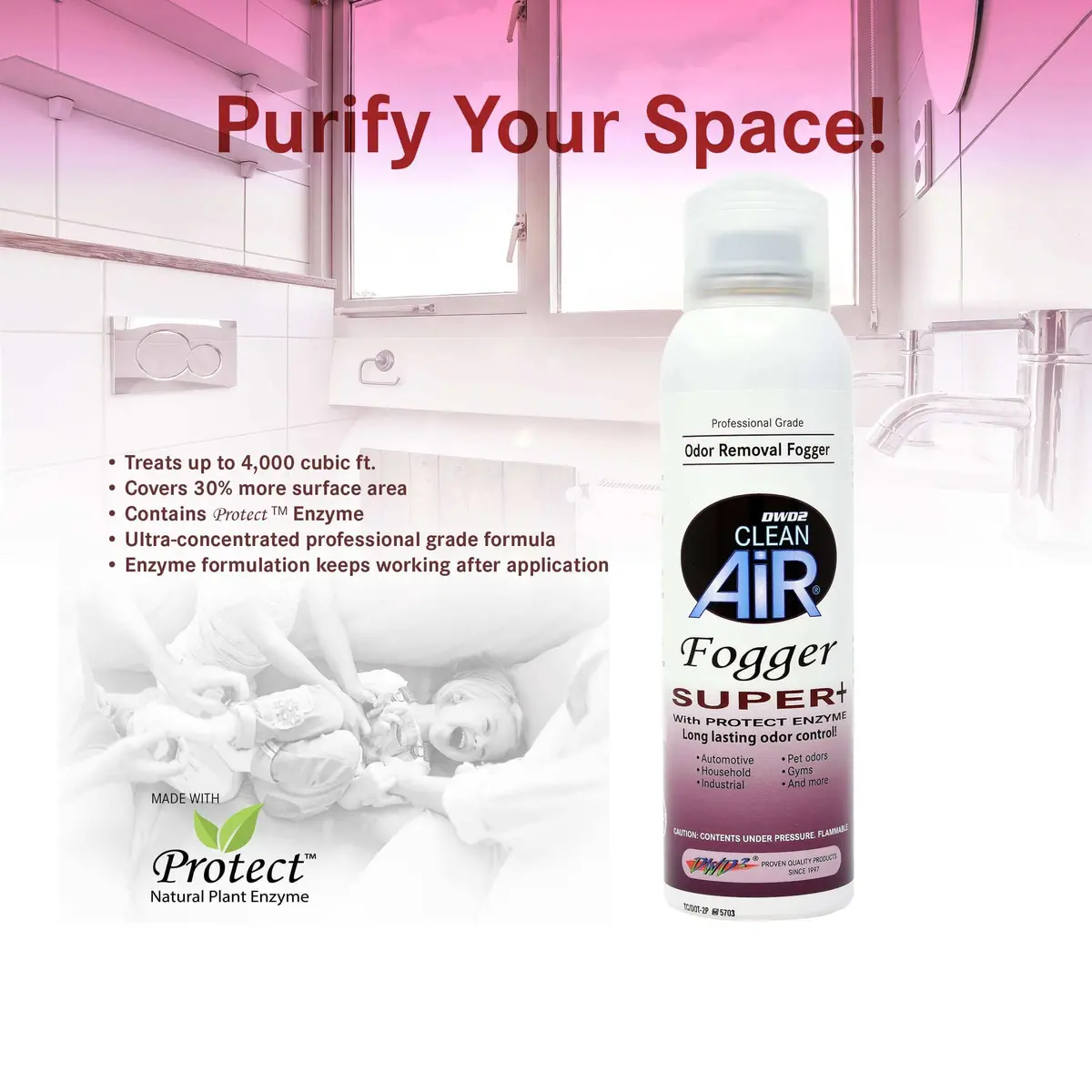 Enzyme Odor Eliminator Fogger – | Dwd2 Clean Air® (Super Plus) 4 Oz. 2