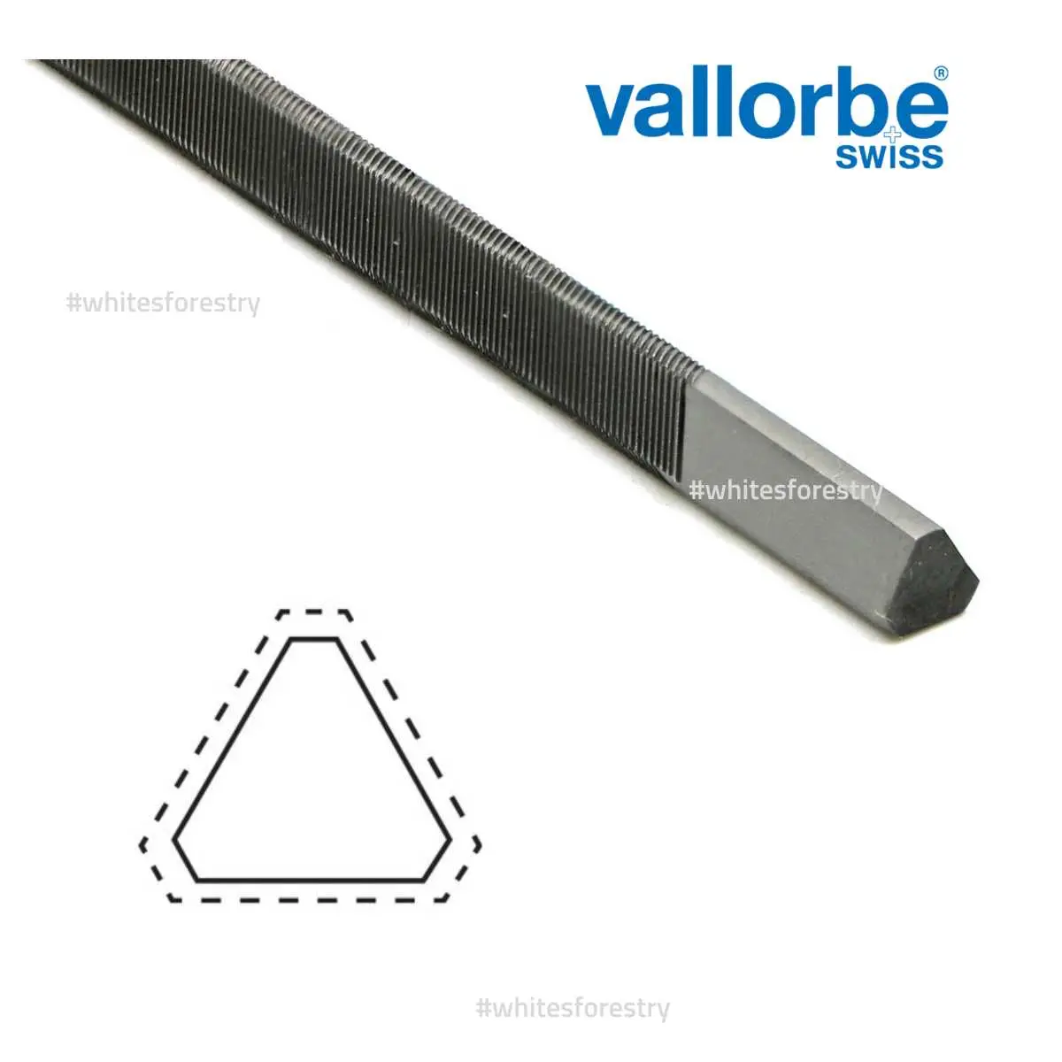 Chainsaw File Vallorbe® Triangular Chisel Bit File 1