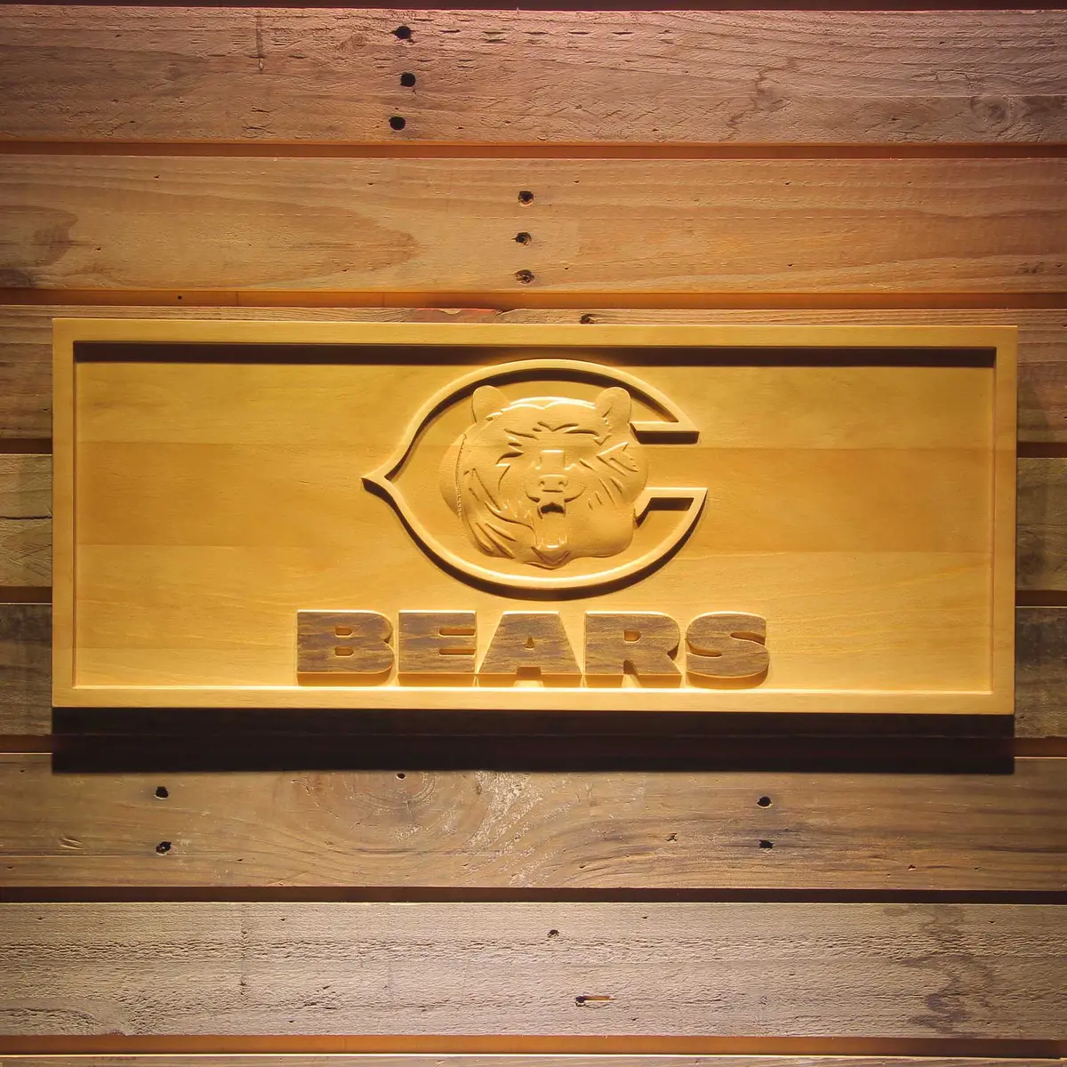 Chicago Bears,Nfl 3D Solid Wooden Craving Sign 1