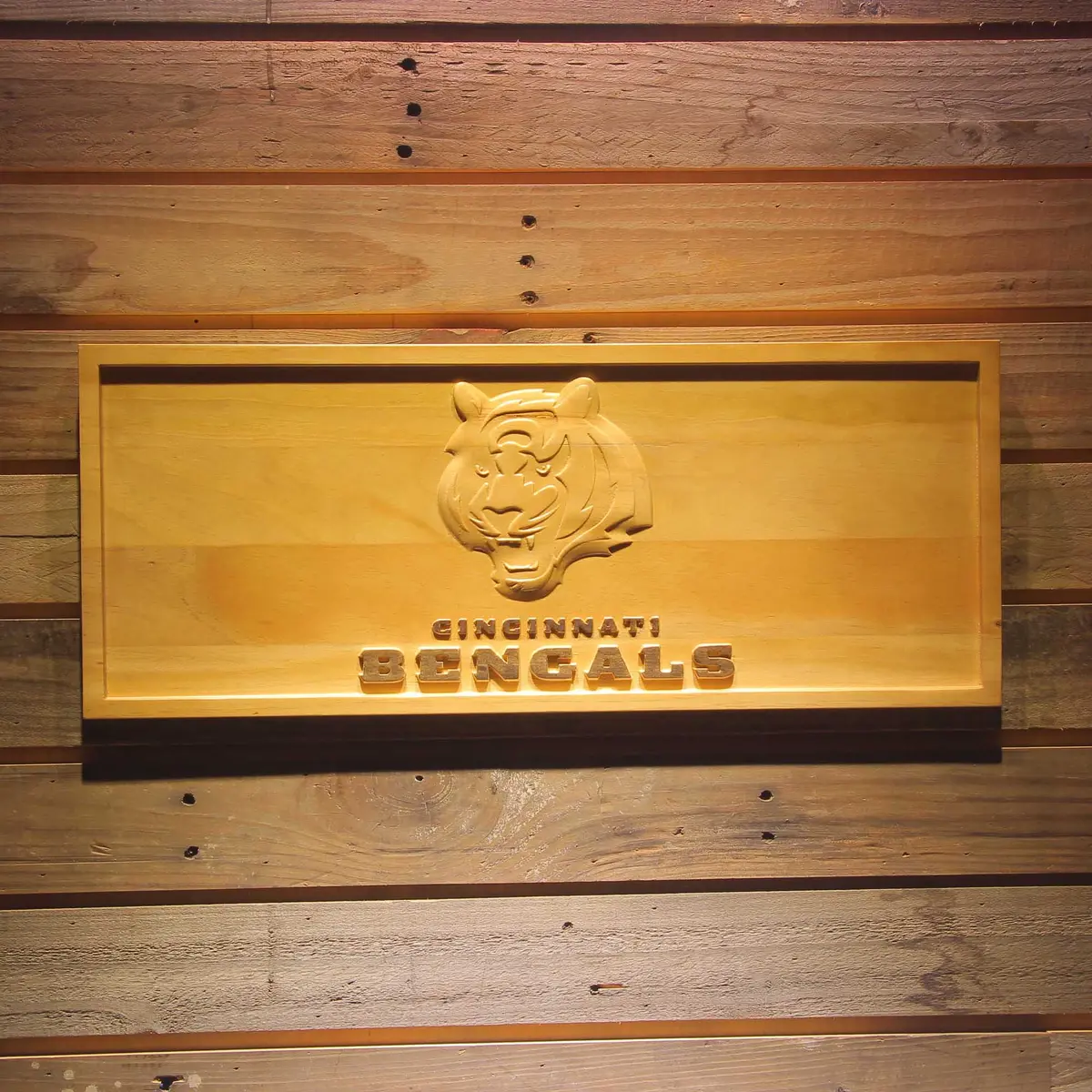 Cincinnati Bengals,Nfl 3D Solid Wooden Craving Sign 1