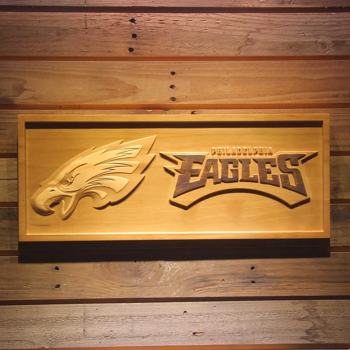 Philadelphia Eagles,Nfl 3D Solid Wooden Craving Sign 1