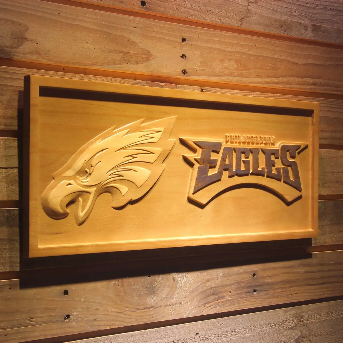Philadelphia Eagles,Nfl 3D Solid Wooden Craving Sign 2