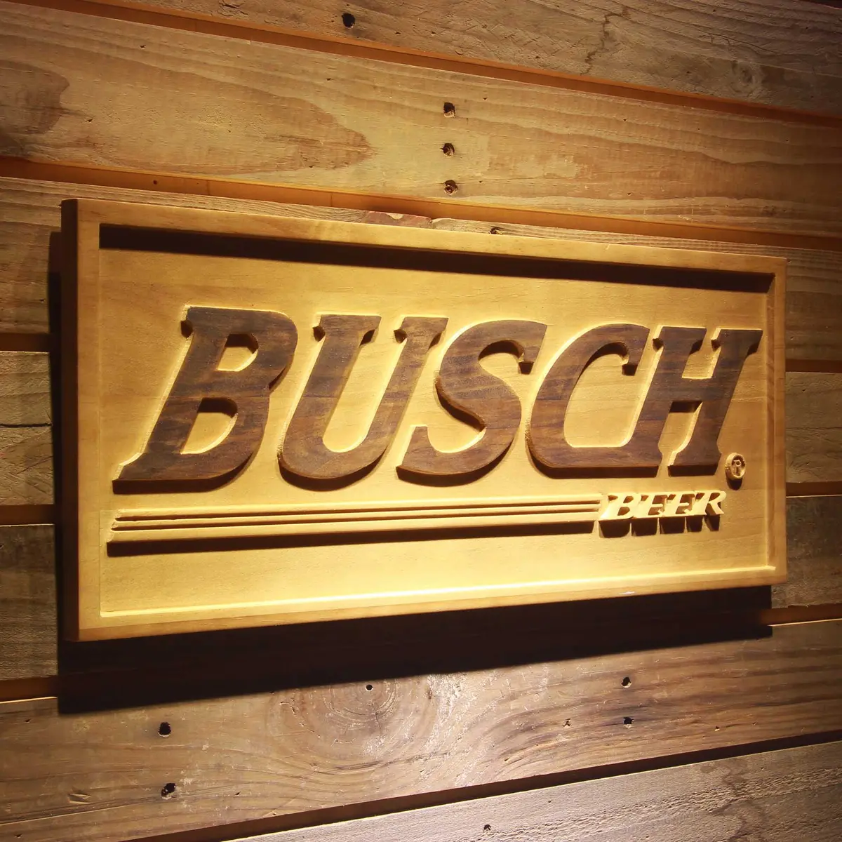 Busch 3D Solid Wooden Craving Sign 2