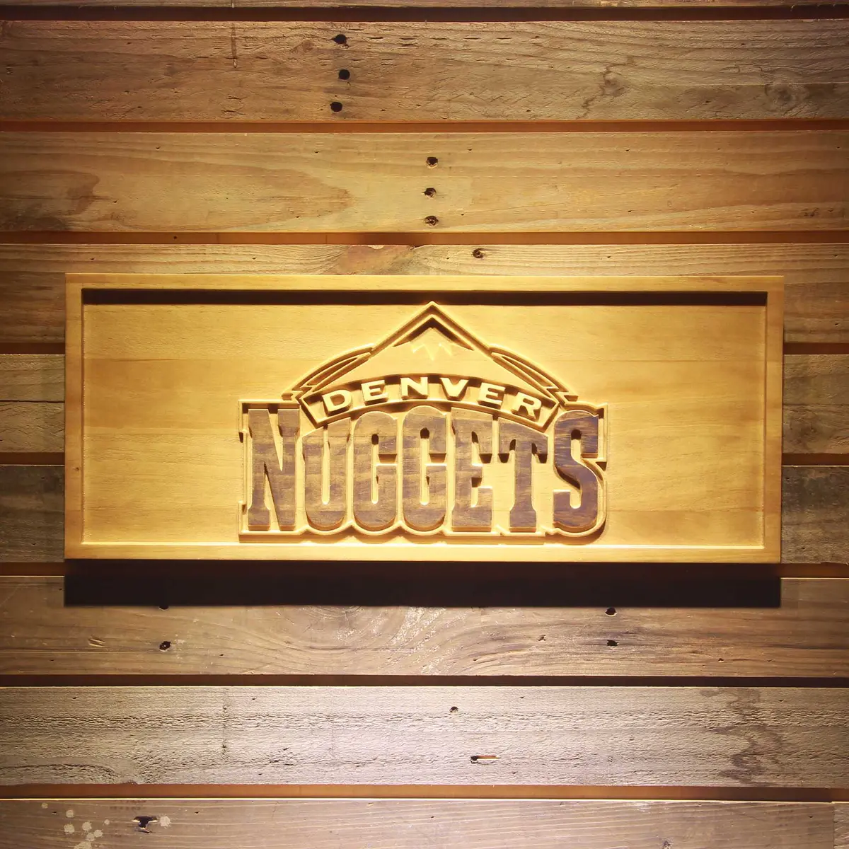 Denver Nuggets  3D Solid Wooden Craving Sign 1