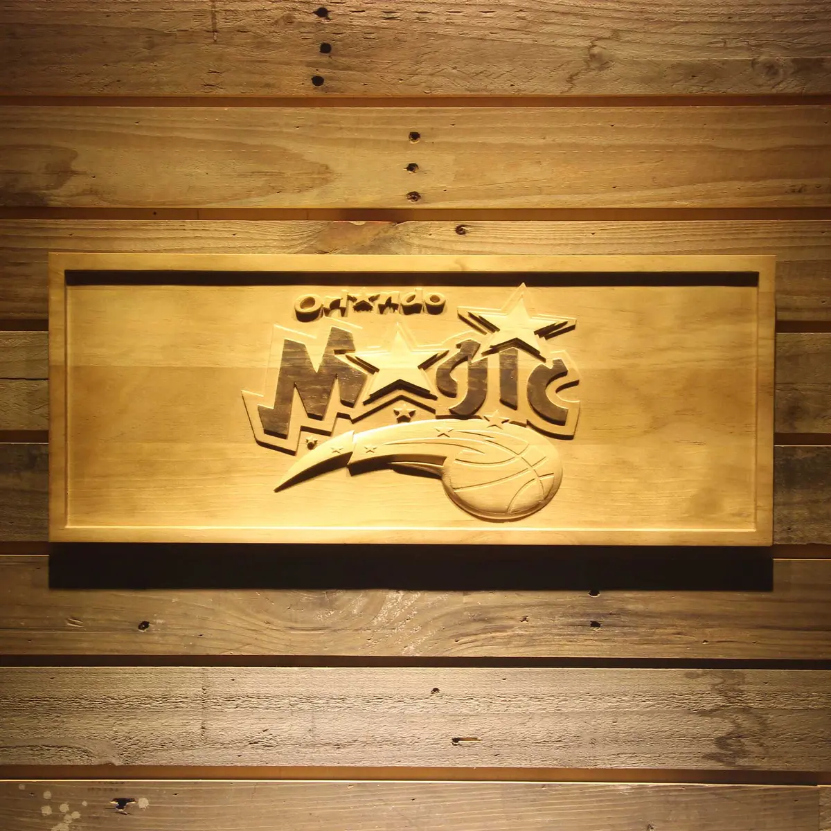 Orlando Magic  3D Solid Wooden Craving Sign 1