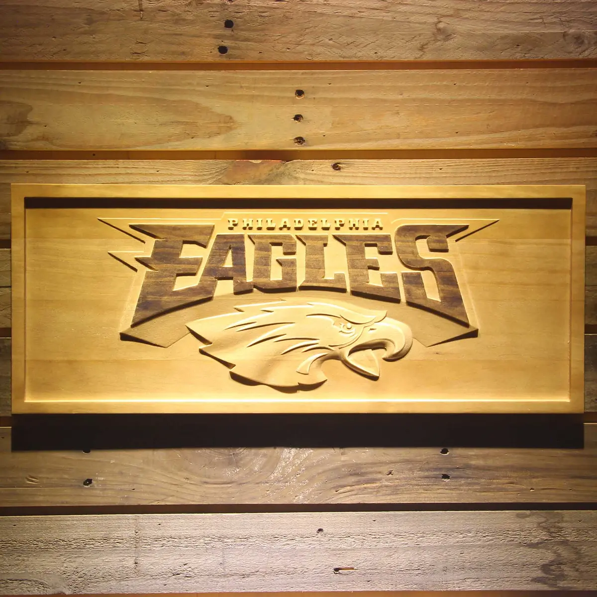 Philadelphia Eagles  3D Solid Wooden Craving Sign 1