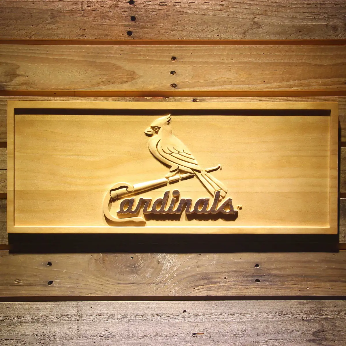 St. Louis Cardinals 3D Solid Wooden Craving Sign 1