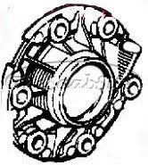 Saab 900 Classic Inner Driver Companion Flange 1979–1994 Bearing Housing Driver Side 8711160 1