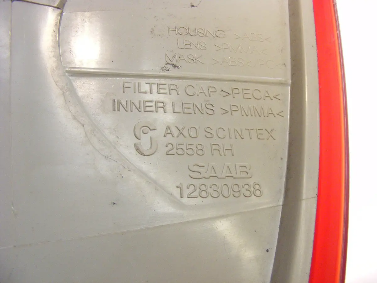 04-07 Saab 9-3 Convertible Outer Tail Light Right Passenger Oem 04-07 12830938 2