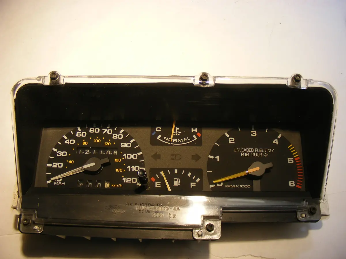 1990 1991 1992 Lincoln Mark Vii 7 Lsc 120 Mph Speedometer Gauge Cluster 121K Mile - Works Well 1