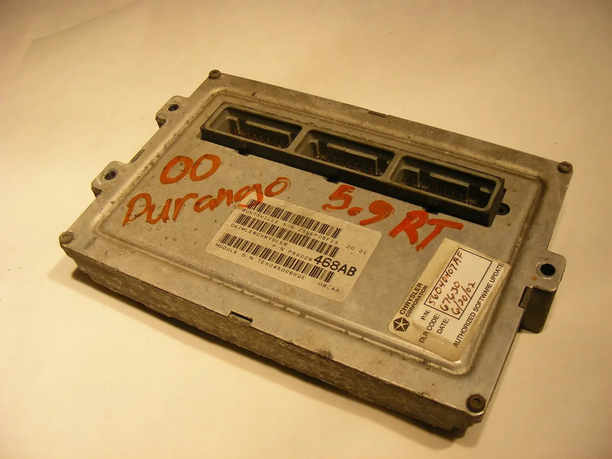 2000 Dodge Durango 5.9L R/T V8 Engine Computer Ecu Ecm Pcm Brain Box 56028468 56028468Ab 56040407 56040407Af 1